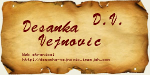 Desanka Vejnović vizit kartica
